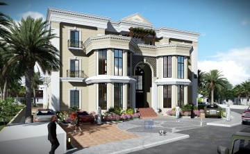 Front View of Villa