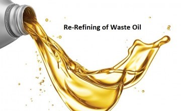 Waste oil re-refining process